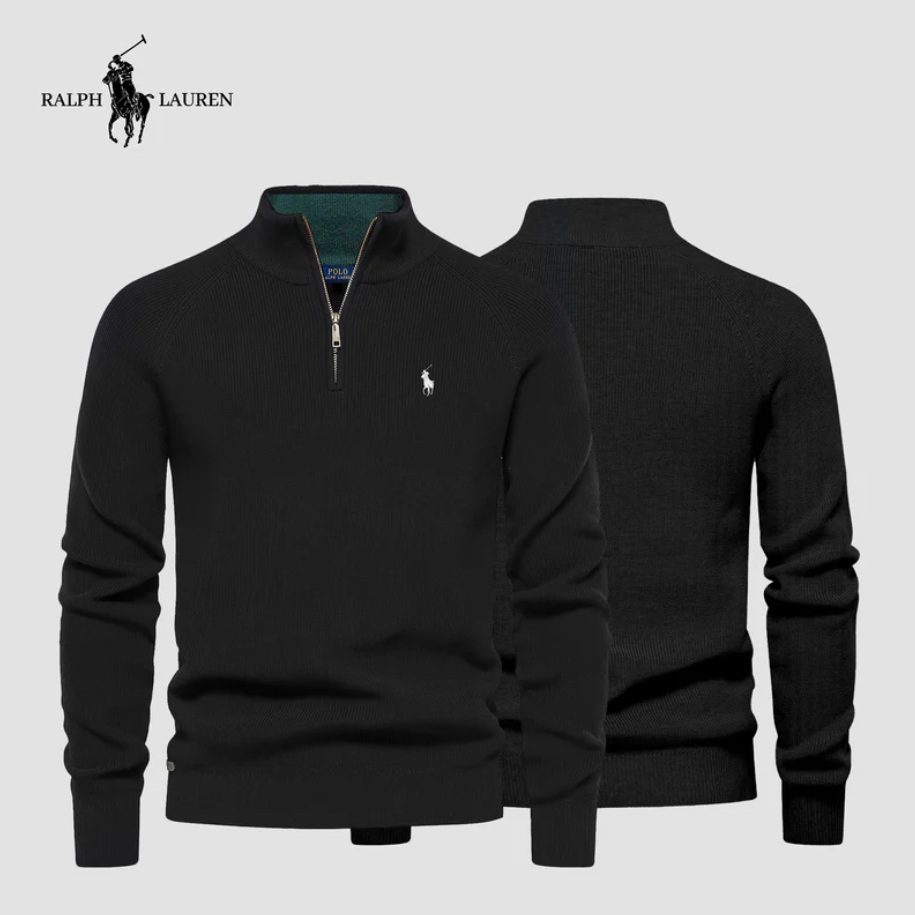 RALPH LAUREN Zipped Neck Sweater