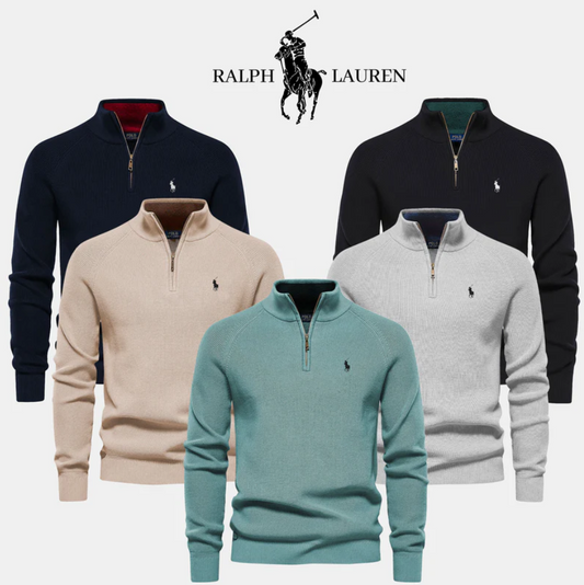 RALPH LAUREN Zipped Neck Sweater